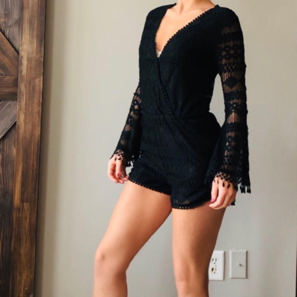 Black Lace Romper!